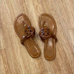 Tory Burch, Miller Sandal, Aged Camello, Size 8